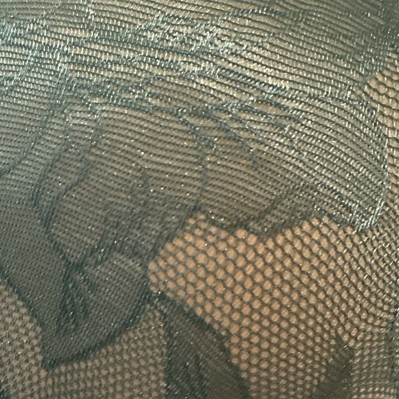 Cacique Totally Smooth Lightly Lined Full Coverage Bra teal blue lace 38DD - Picture 9 of 9